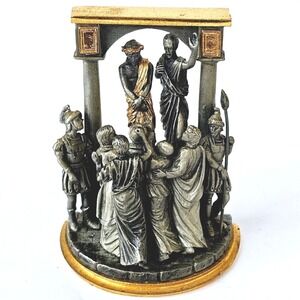 Franklin Mint Stations‎ Of The Cross 1st Station Jesus Condemned To Death M468.1